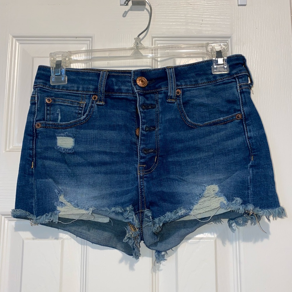 Dark Wash Jean Shorts - American Eagle